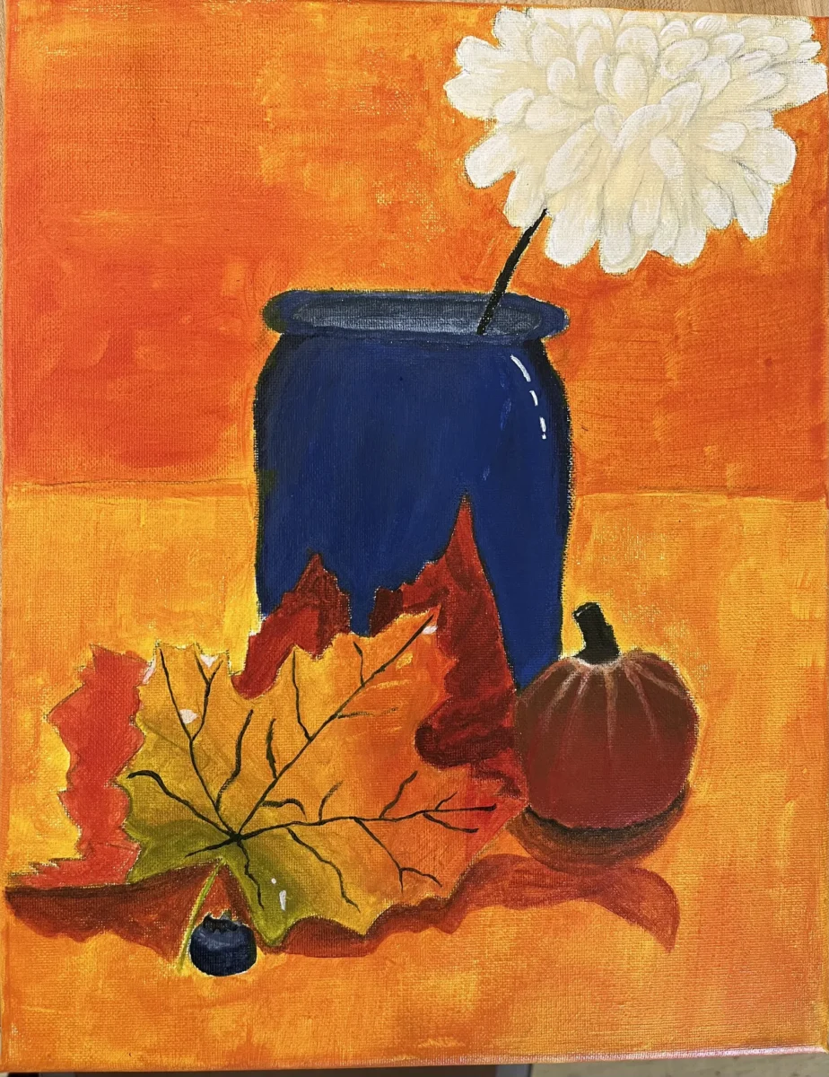 The name of this art piece is The Beauty of Fall. I think this represents the season of fall and all the colors that are usually used in fall. I reall by Aanya Chakravarthy