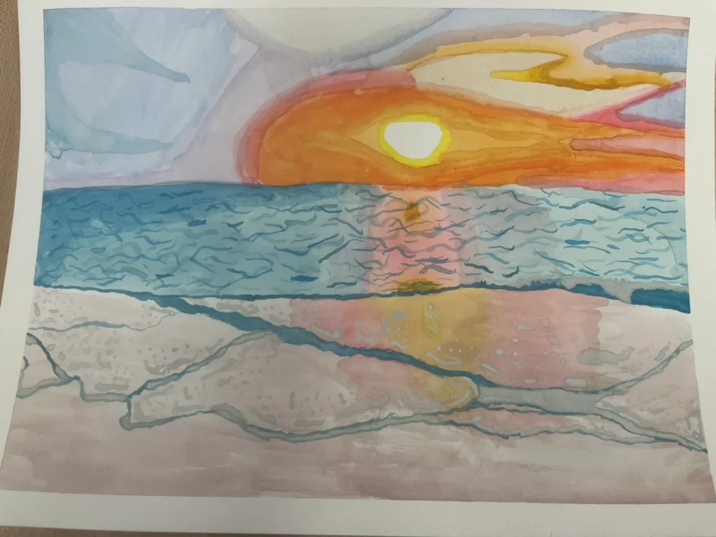 Title: Seaside Sunset by Elliot Fisher
