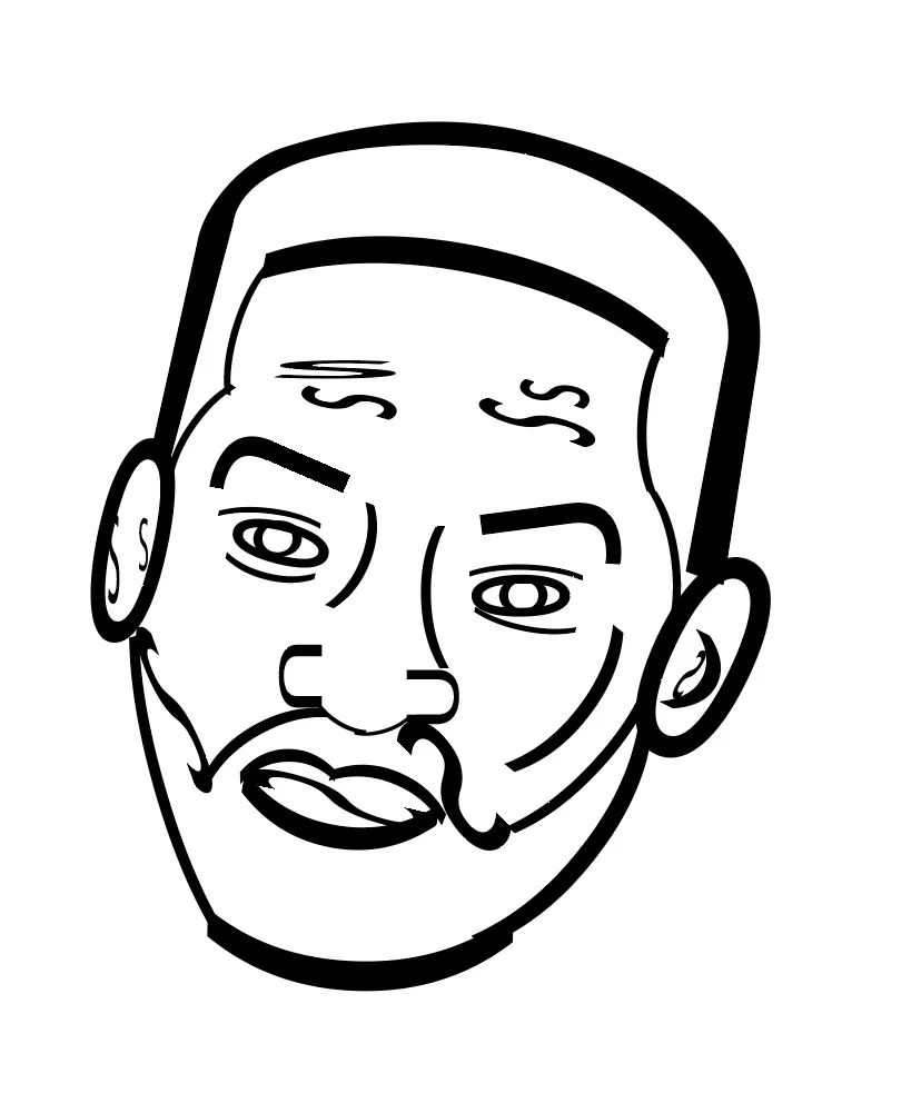 Will Smith with Letters and Numbers by Emmee Kinder