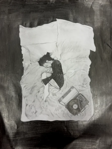 Me and my record player by Alina Phuvasate