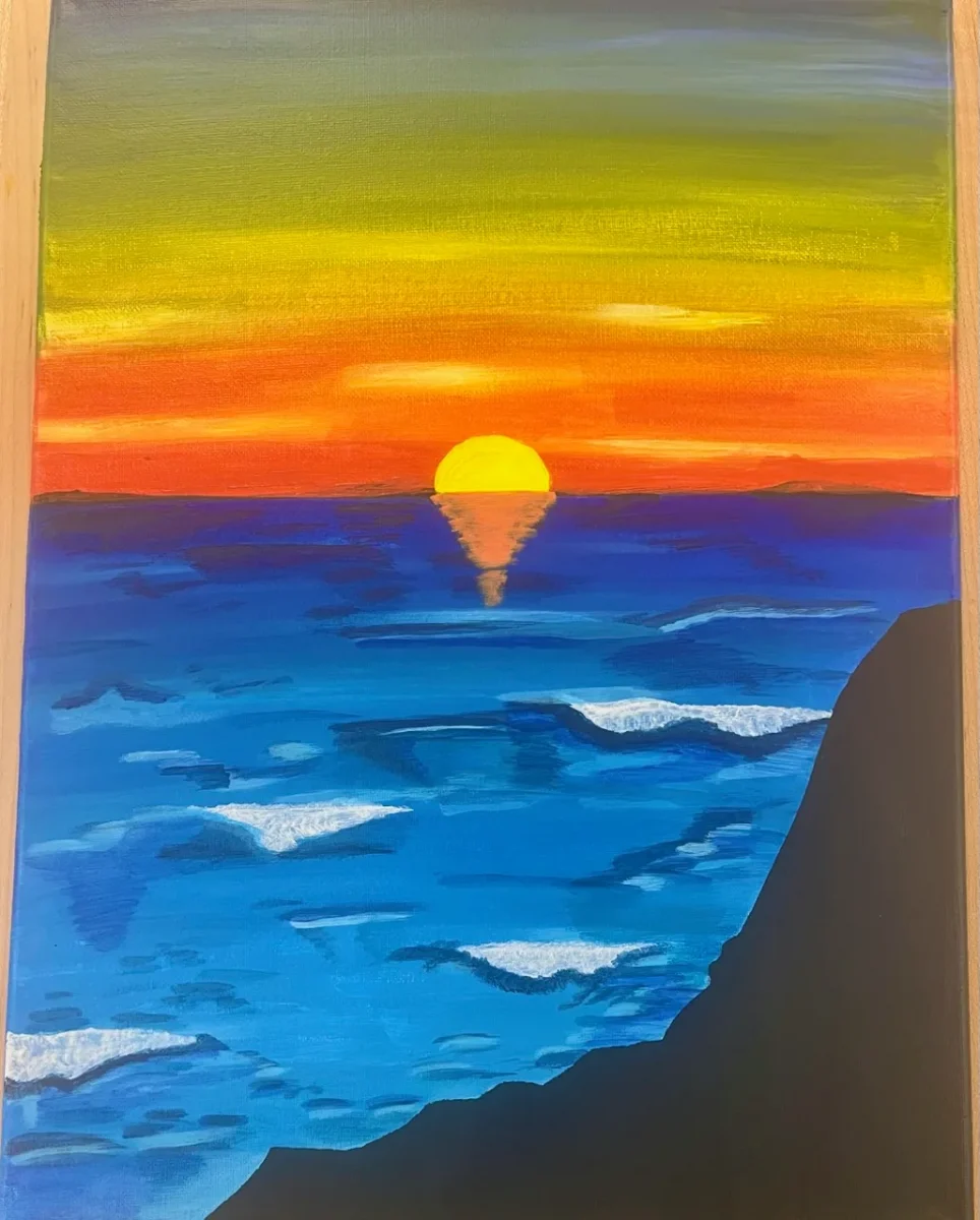 My sunset                                                                                         This is the sunset I inspired from the photo I took  by Aguri Iwata