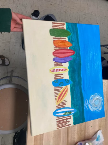 Surfboards on the Sand by Katelyn Sheridan